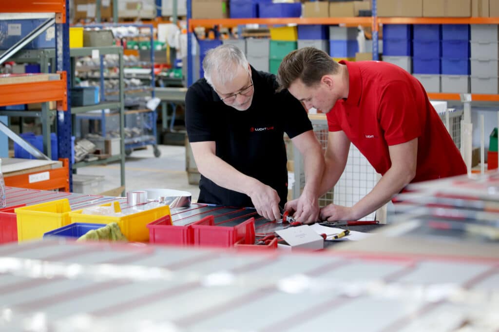 Produktion von Elektroheizungen bei LUCHT LHZ, Hersteller von Elektroheizungen für OEM-Partner
