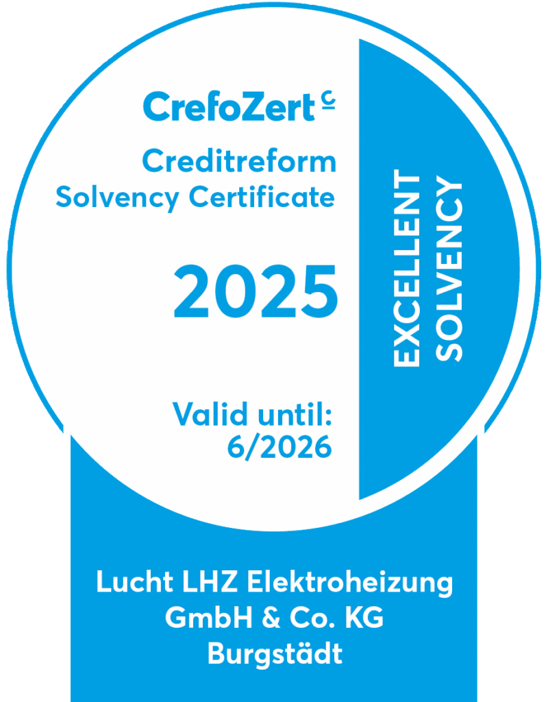 Crefozert 2025 for excellent credit rating for Lucht LHZ: Manufacturer of electric heaters