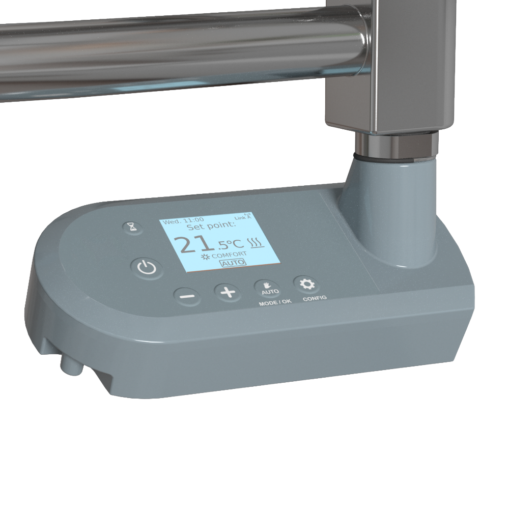 Badheizung Thermostat chrome